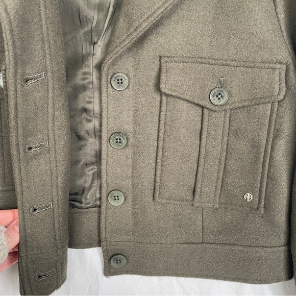 Anine Bing Dallas Jacket Army Green Size Small - Picture 3 of 10